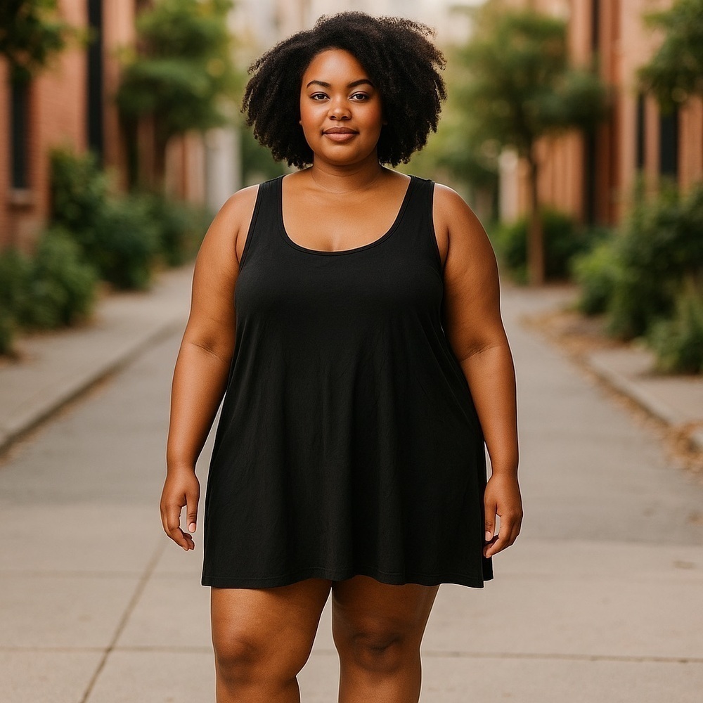 Asos Black Loose Tank Top Blouse Size 20
New
